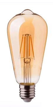 لامپ ادیسونی(فیلامنتی) 6 وات اپتونیکا مدل AMBER-T64-1406 - آفتابی